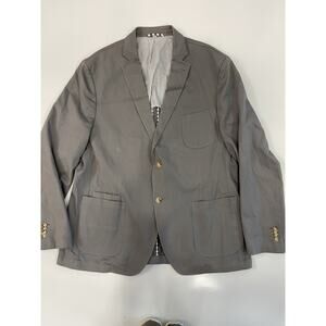 JKT New York Man's Sport Jacket Two Button Cotton Size 48 Gray Color.